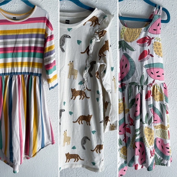 Tea Collection Girls Size 8 Cotton Dress Bundle – Lot of 3 - Picture 1 of 11